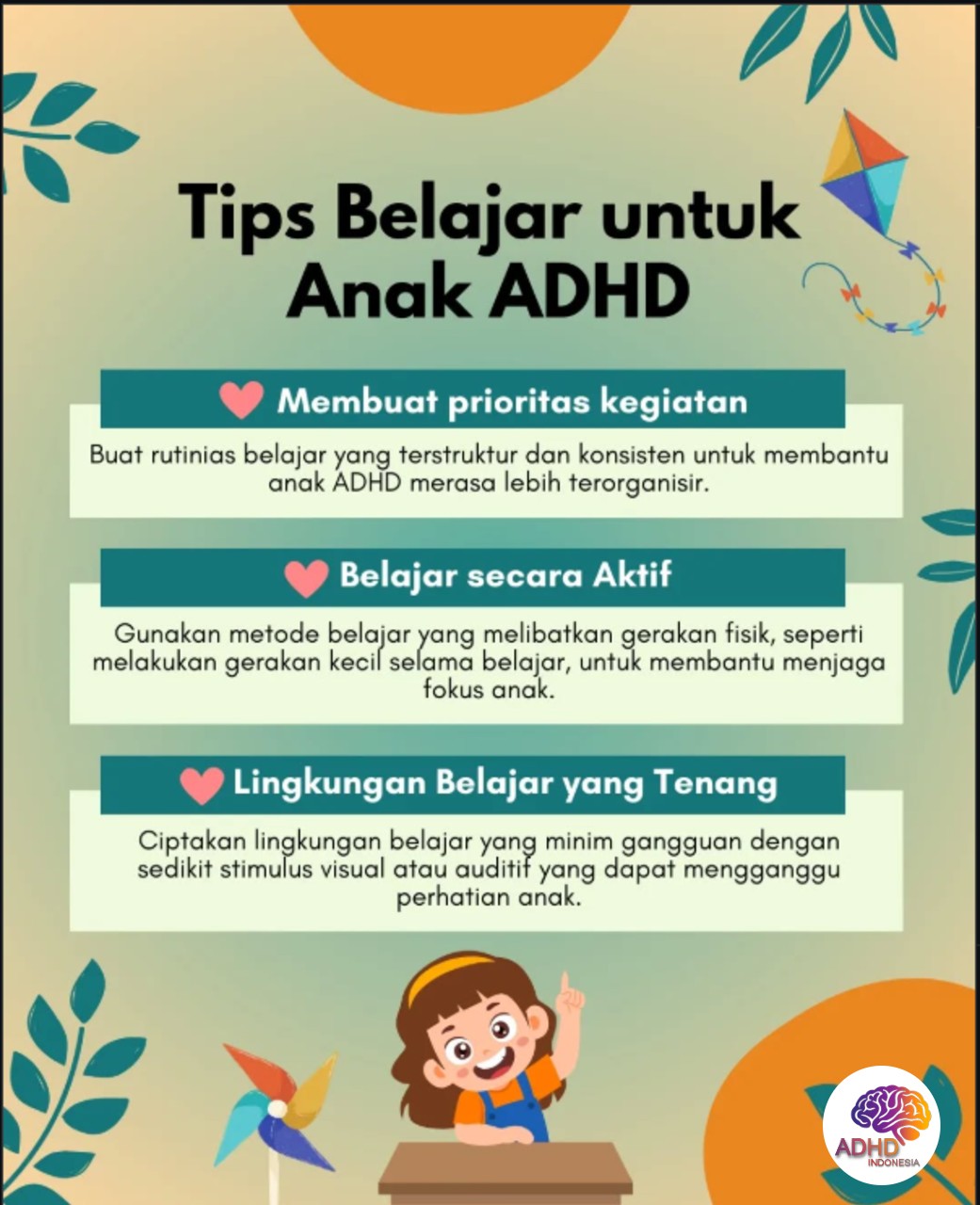 Strategi Belajar yang Cocok untuk Anak ADHD di Kabupaten Donggala
